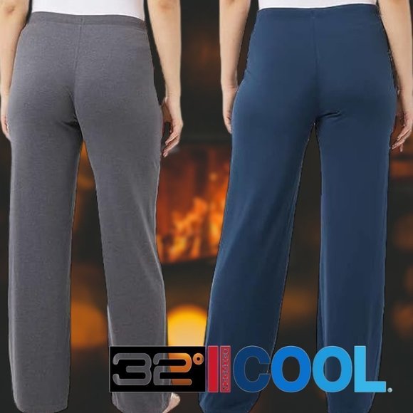 32 Degrees Cool | 2 Pack Soft Sleep Lounge Pants | Gray & Blue - Picture 3 of 3